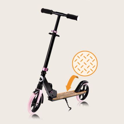 Lionelo - Barnscooter LUCA svart/rosa