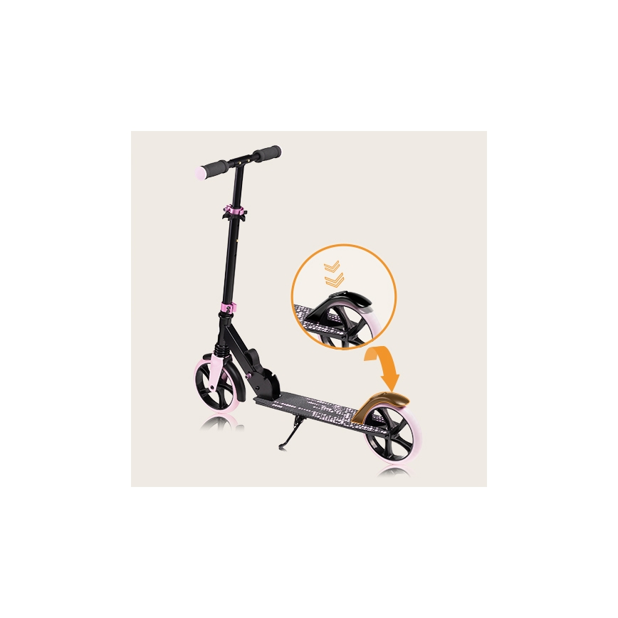 Lionelo - Barnscooter LUCA svart/rosa