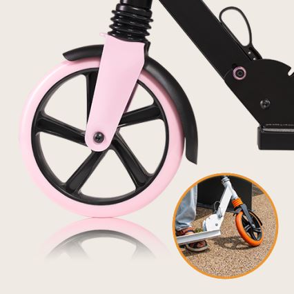 Lionelo - Barnscooter LUCA svart/rosa