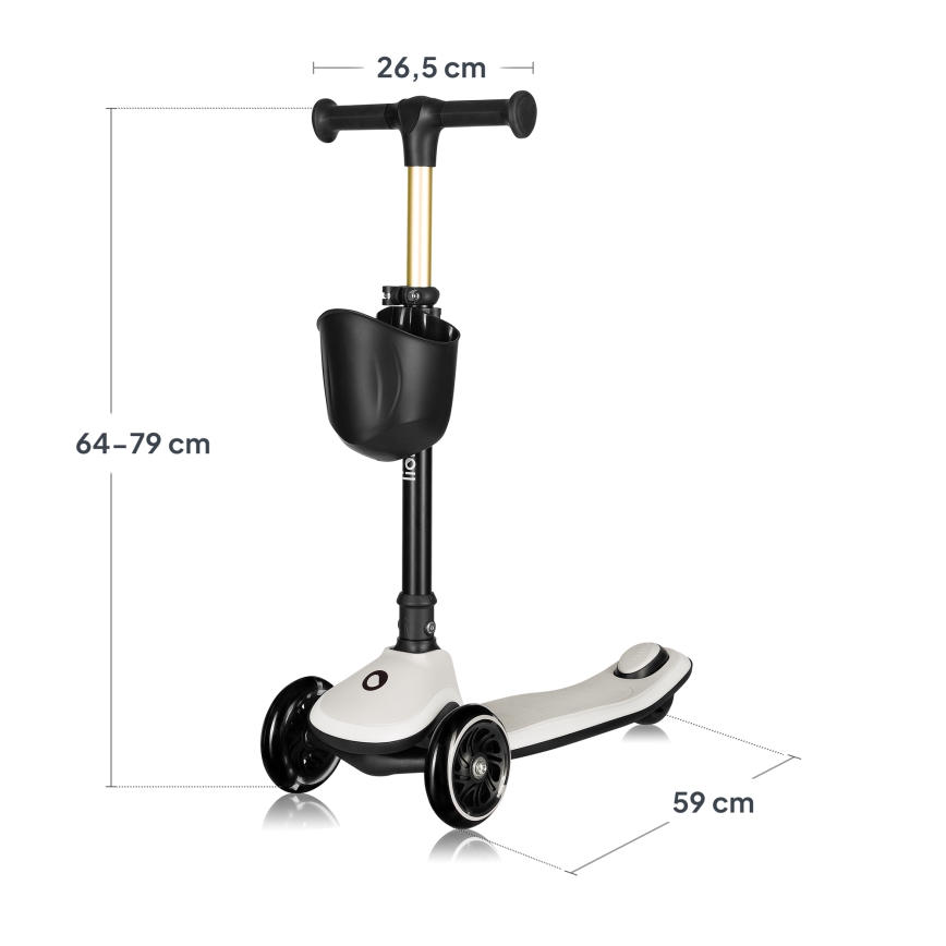 Lionelo - Barnscooter MEY 3xAAA Beige Sand