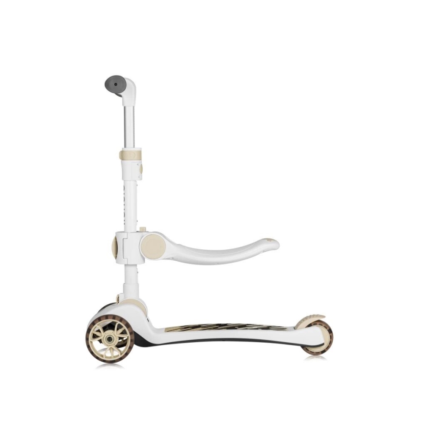 Lionelo - Barnsparkcykel 2-i-1 FRANKY vit/beige