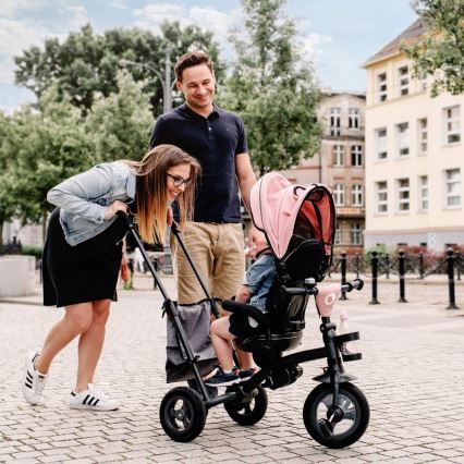 Lionelo - Barntrehjuling TRIS rosa/grå