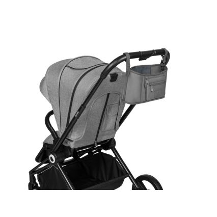 Lionelo - Barnvagnsorganiser LITTLE CUBE Grey Stone