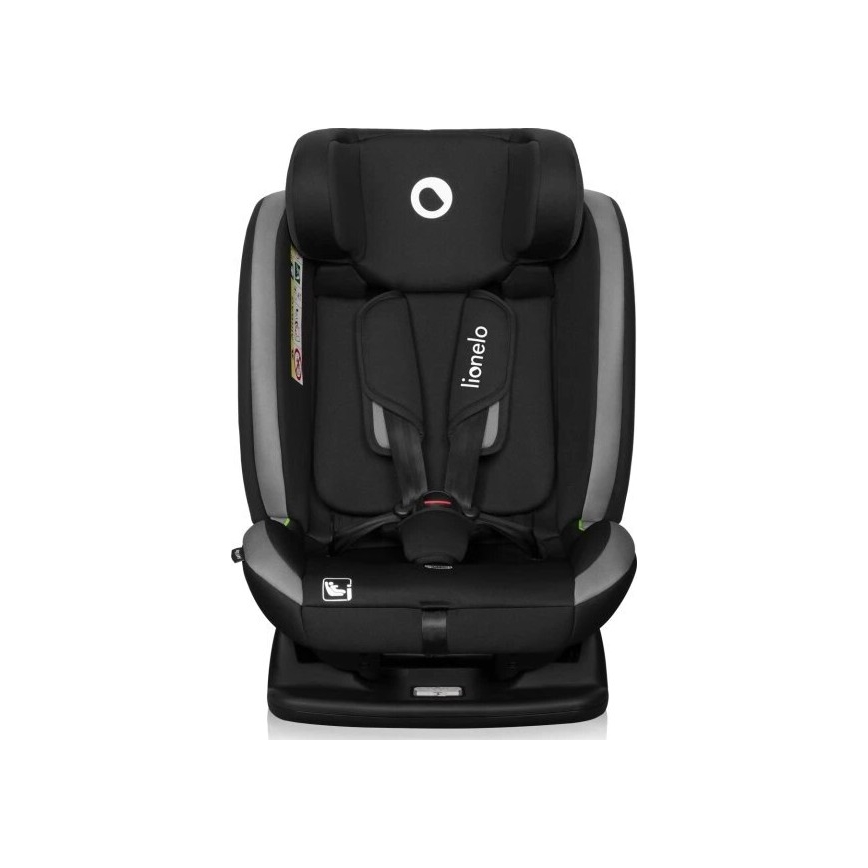 Lionelo - Bilbarnstol AART i-Size 40-150 cm svart/grå