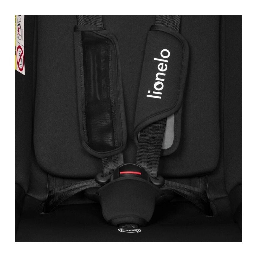 Lionelo - Bilbarnstol AART i-Size 40-150 cm svart/grå