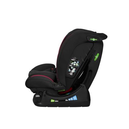 Lionelo - Bilbarnstol AART i-Size 40-150 cm svart/röd