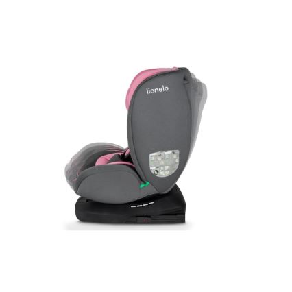 Lionelo - Bilbarnstol BASTIAAN i-Size 40-150 cm grå/rosa