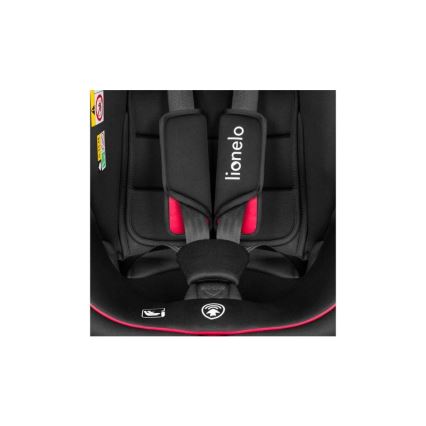 Lionelo - Bilbarnstol BASTIAAN i-Size 40-150 cm svart/röd