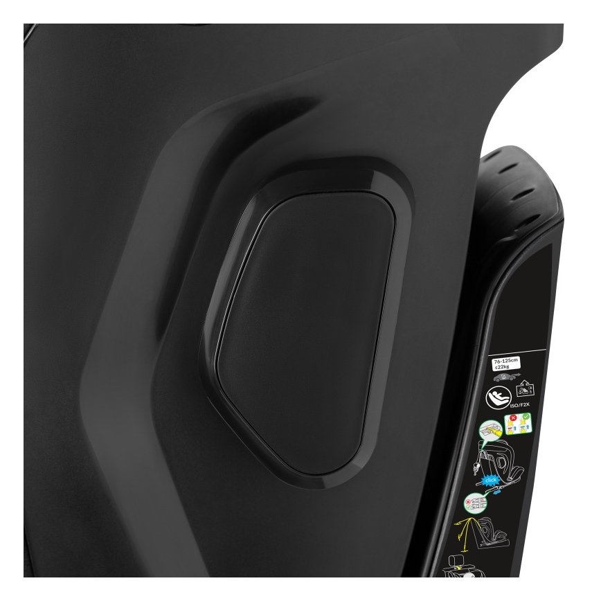 Lionelo - Bilbarnstol HARPER i-Size med roterbar bas 76-150 cm Black Carbon