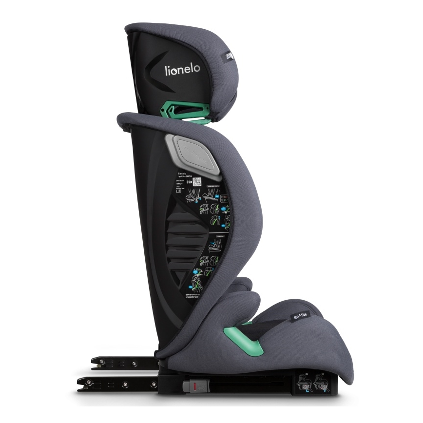 Lionelo - Bilbarnstol IGO i-Size 100-150 cm Grafitgrå