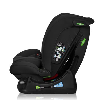 Lionelo - Bilbarnstol IZZY i-Size 40-150 cm Svart Carbon