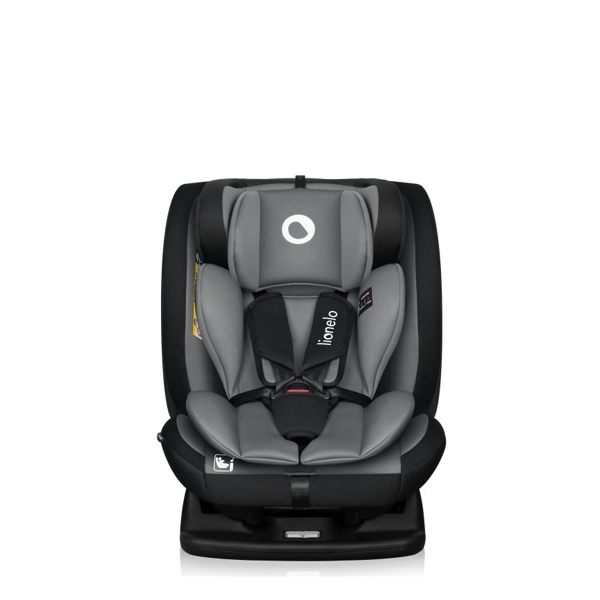 Lionelo - Bilbarnstol IZZY i-Size 40-150 cm Svart/Grå