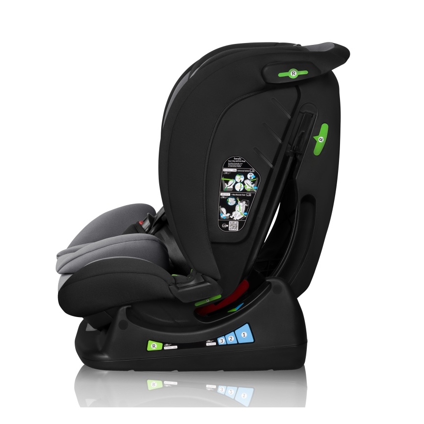 Lionelo - Bilbarnstol IZZY i-Size 40-150 cm Svart/Grå