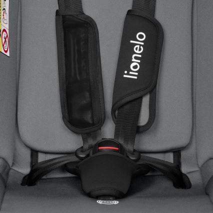 Lionelo - Bilbarnstol IZZY i-Size 40-150 cm Svart/Grå