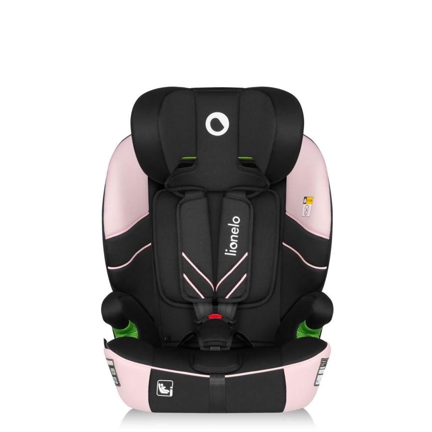 Lionelo - Bilbarnstol LEVI FIX i-Size 76-150 cm Babyrosa