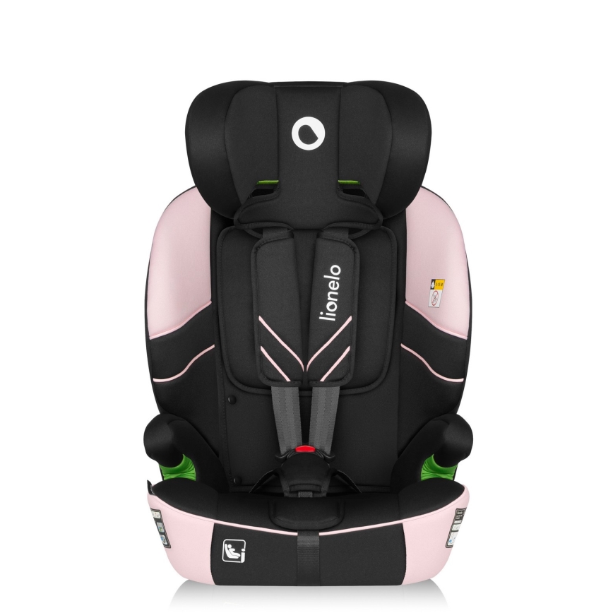 Lionelo - Bilbarnstol LEVI FIX i-Size 76-150 cm Babyrosa