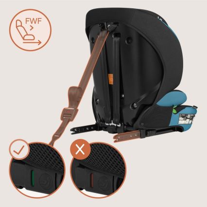 Lionelo - Bilbarnstol LEVI FIX i-Size 76-150 cm Koboltblå