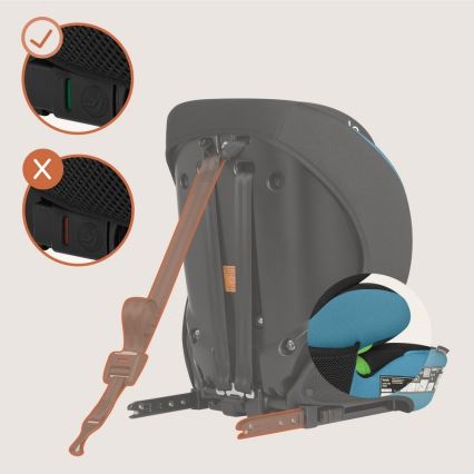Lionelo - Bilbarnstol LEVI FIX i-Size 76-150 cm Koboltblå