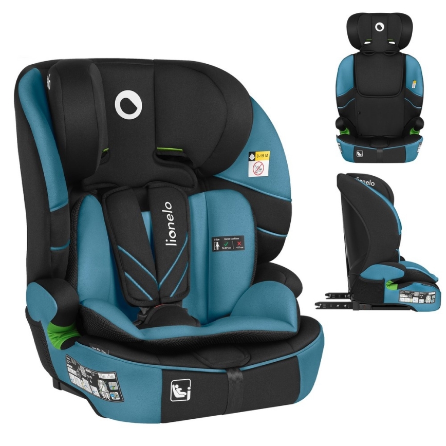 Lionelo - Bilbarnstol LEVI FIX i-Size 76-150 cm Koboltblå