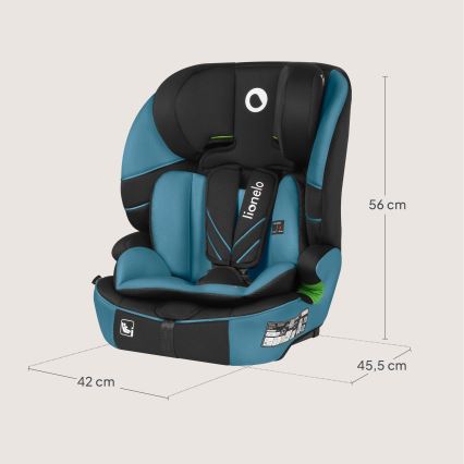 Lionelo - Bilbarnstol LEVI FIX i-Size 76-150 cm Koboltblå