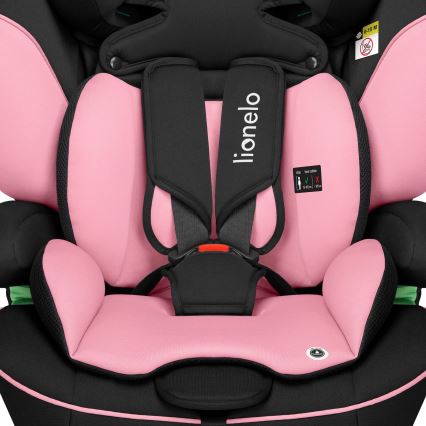 Lionelo - Bilbarnstol LEVI i-Size 76-150 cm Babyrosa