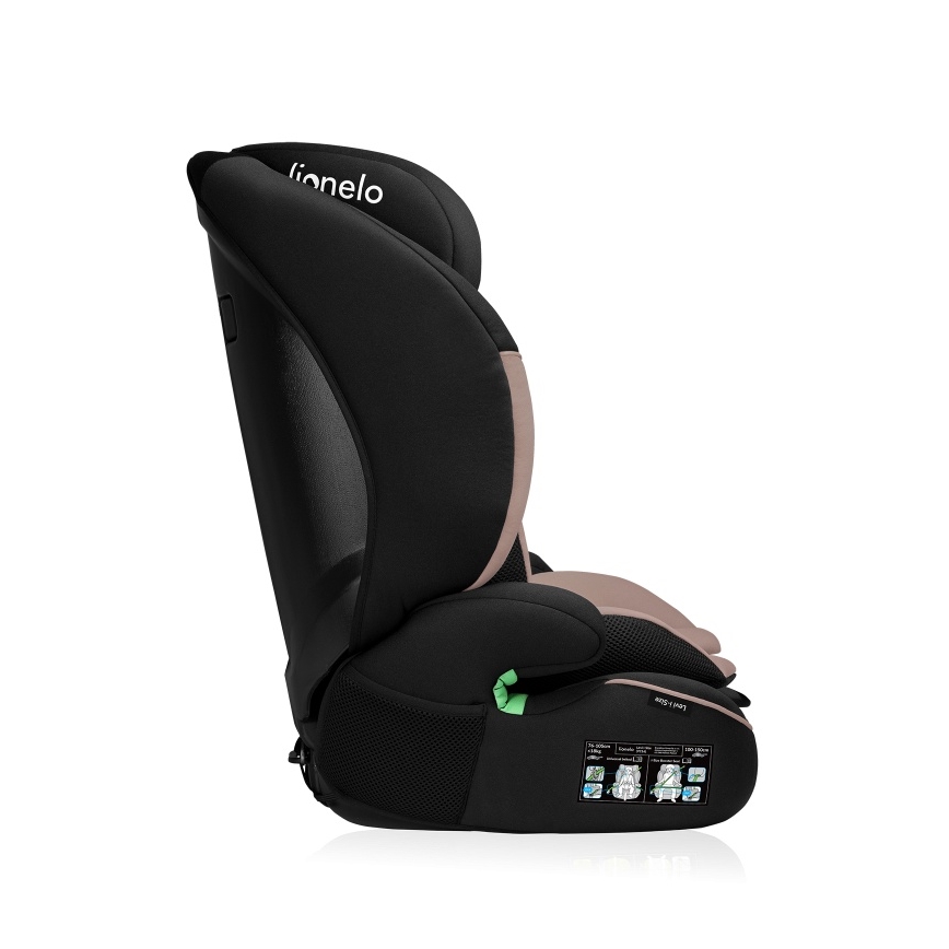 Lionelo - Bilbarnstol LEVI i-Size 76-150 cm Beige Latte