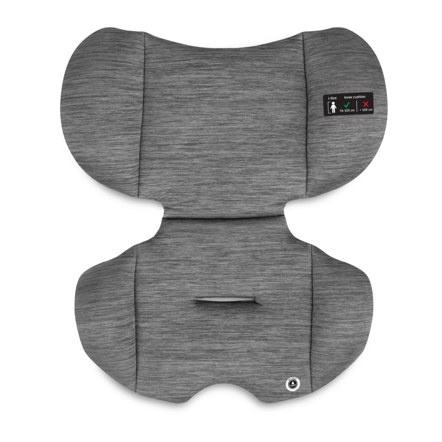 Lionelo - Bilbarnstol LEVI i-Size 76-150 cm Svart/Grå