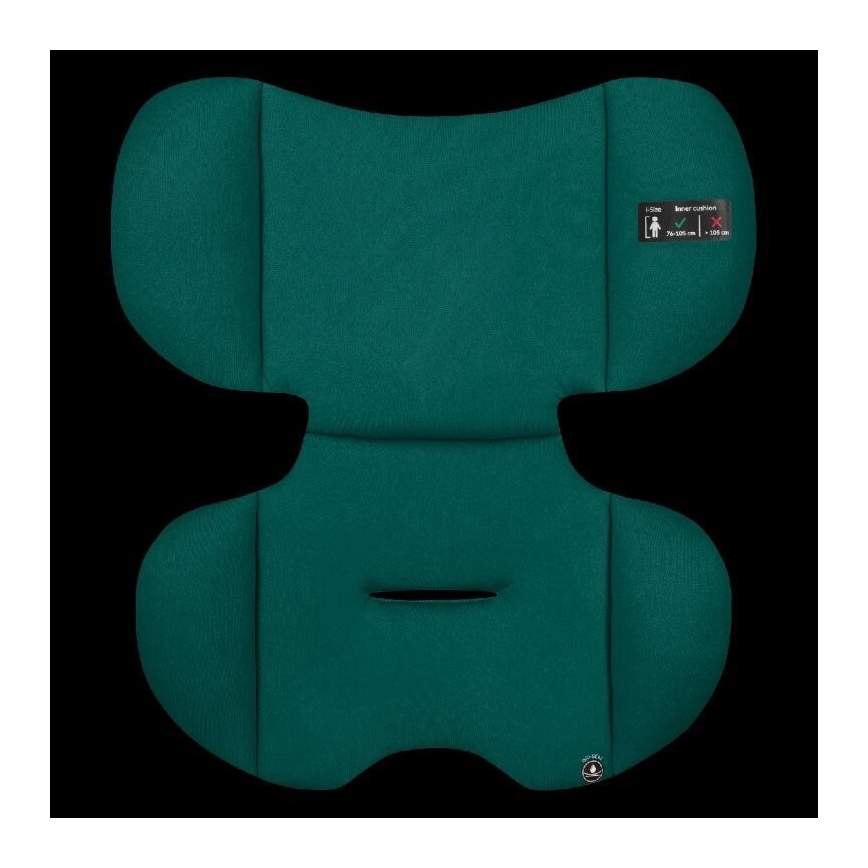 Lionelo - Bilbarnstol LEVI ONE i-Size 76-150 cm svart/grön