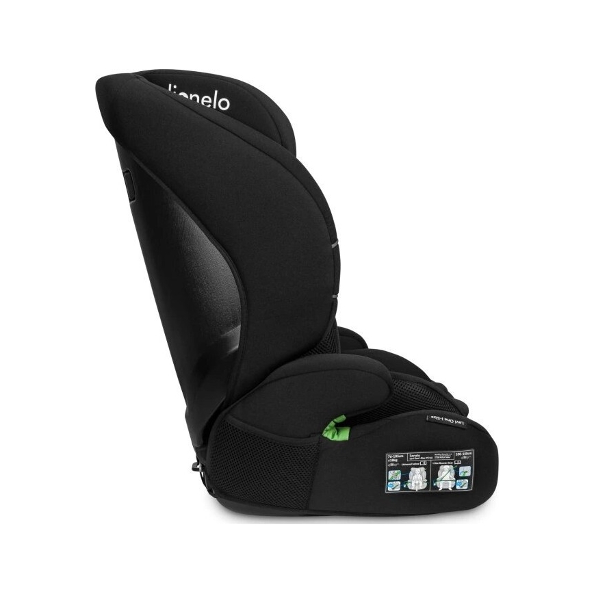 Lionelo - Bilbarnstol LEVI ONE i-Size 76-150 cm svart