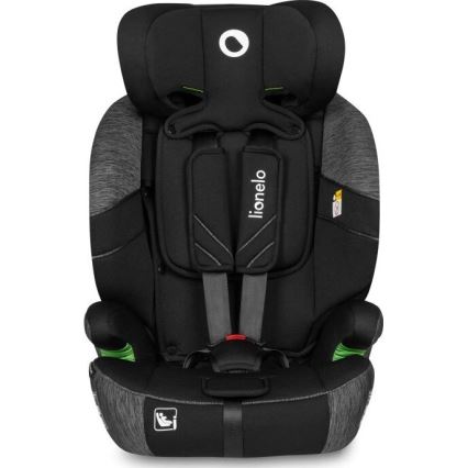 Lionelo - Bilbarnstol LEVI ONE i-Storlek 76-150 cm svart/grå