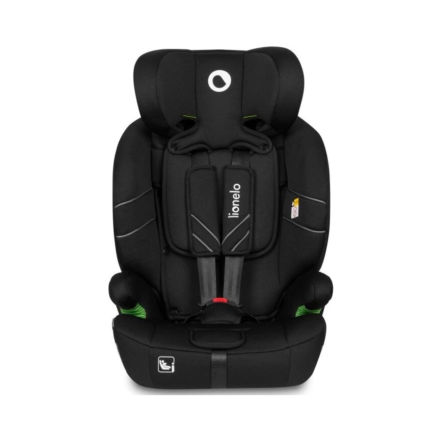 Lionelo - Bilbarnstol LEVI ONE i-Storlek 76-150 cm svart