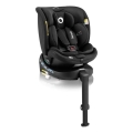 Lionelo - Bilbarnstol med bas, roterbar NAVY i-Size 40-150 cm svart