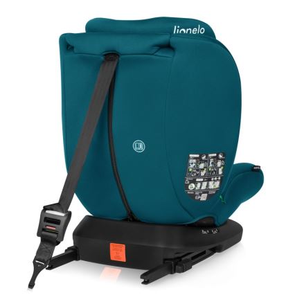 Lionelo - Bilbarnstol med vridbar bas BASTIAAN i-Size 40-150 cm Blå Indigo