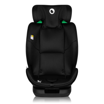 Lionelo - Bilbarnstol med vridbar bas LAVENDER i-Size 76-150 cm Black Carbon