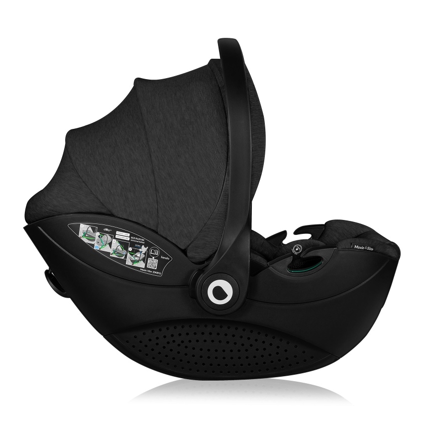 Lionelo - Bilbarnstol MOXIE i-Size 40-87 cm Svart Onyx