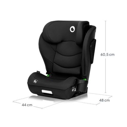 Lionelo - Bilbarnstol NEAL i-Size 100-150 cm Svart Carbon