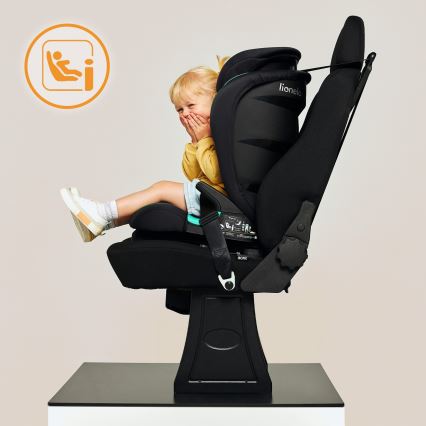 Lionelo - Bilbarnstol NEAL i-Size 100-150 cm Svart Onyx