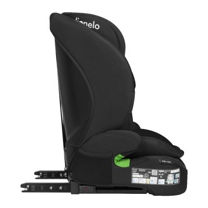Lionelo - BILLY i-Size bilbarnstol 76-150 cm Svart Carbon