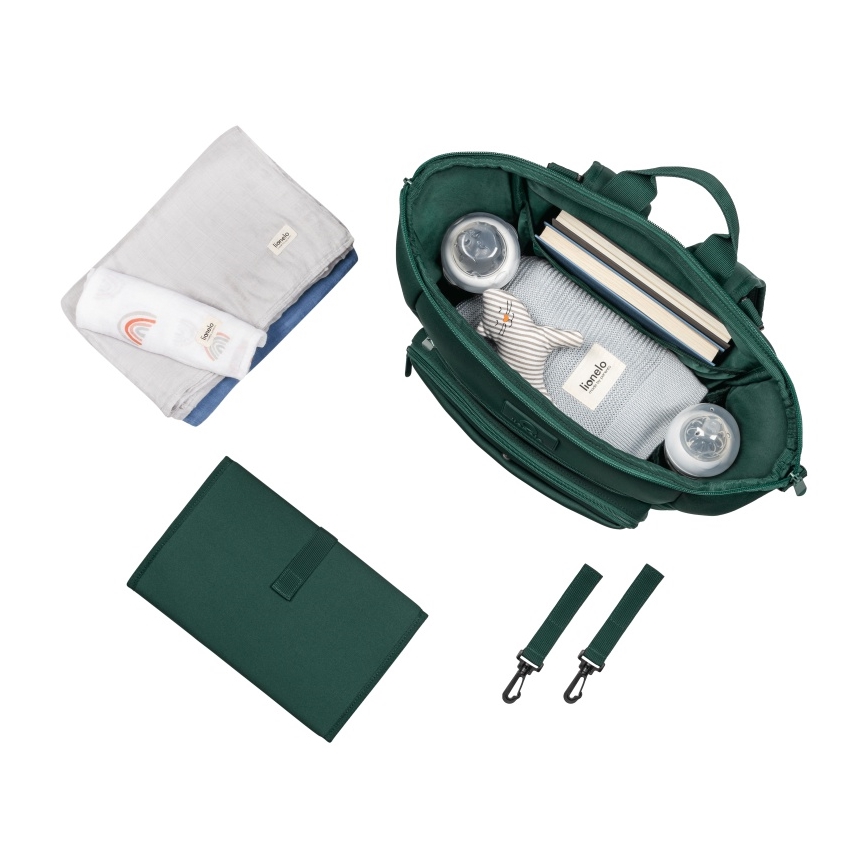 Lionelo - CUBE Green Forest Skötväska för barnvagn