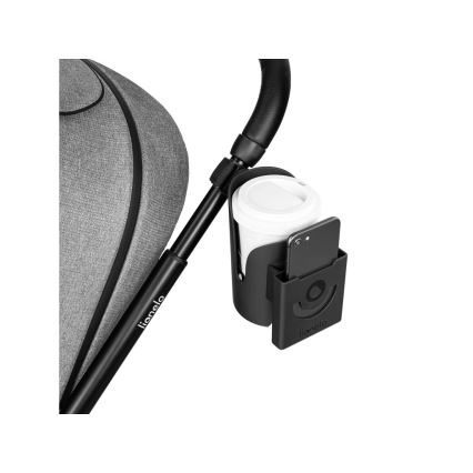 Lionelo - Dryckeshållare till barnvagn OVE Svart Onyx