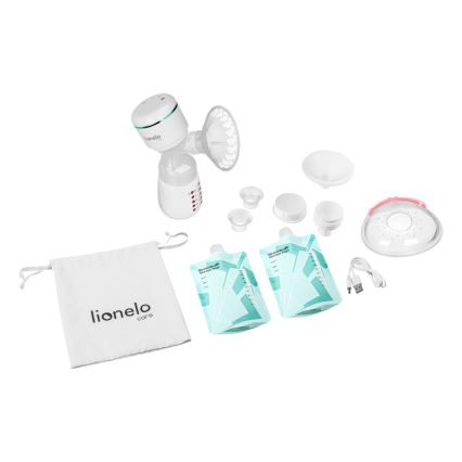 Lionelo - Elektrisk uppladdningsbar bröstpump FIDI PLUS 5V 1200 mAh 180 ml