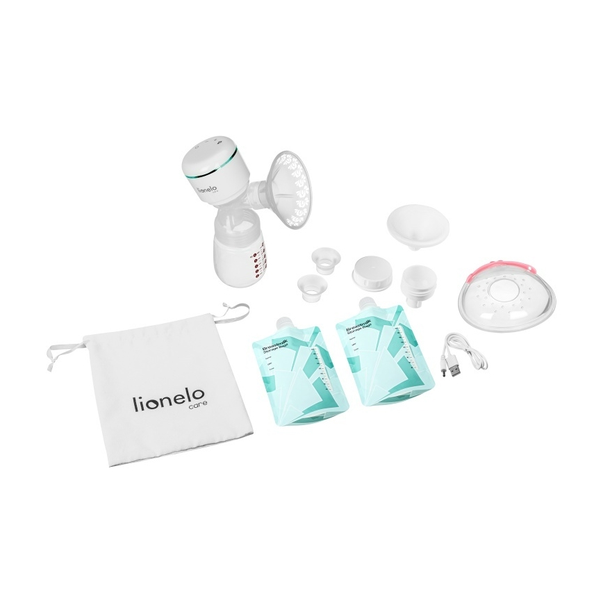 Lionelo - Elektrisk uppladdningsbar bröstpump FIDI PLUS 5V 1200 mAh 180 ml
