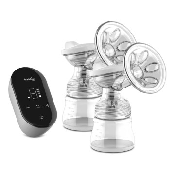 Lionelo - Elektrisk uppladdningsbar dubbel bröstpump TWEE GO 5V 1100 mAh 150 ml