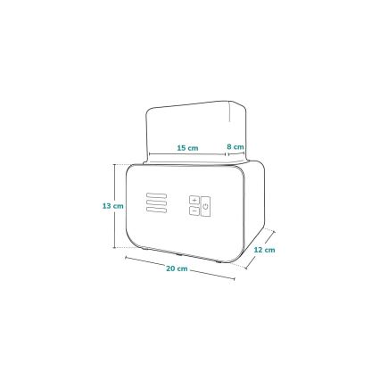 Lionelo - Flaskvärmare THERMUP DOUBLE 250W/230V vit