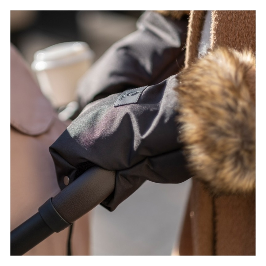 Lionelo - Handmuff till barnvagn HANDMUFF Svart
