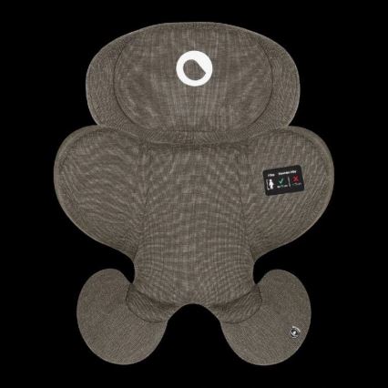 Lionelo - Bilbarnstol med bas, roterbar HARMONY i-Size 40-150 cm svart/olivgrön