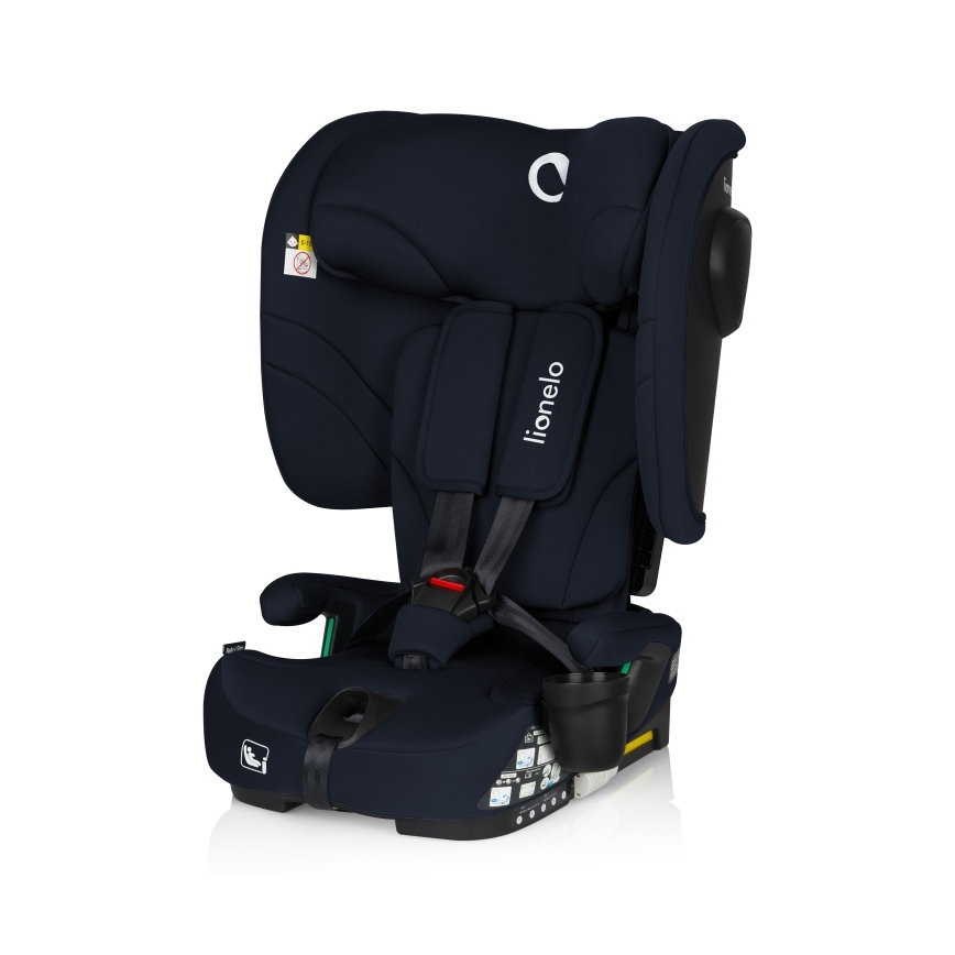Lionelo - Hopfällbar bilbarnstol NELLY i-Size 76-150 cm Mörkblå