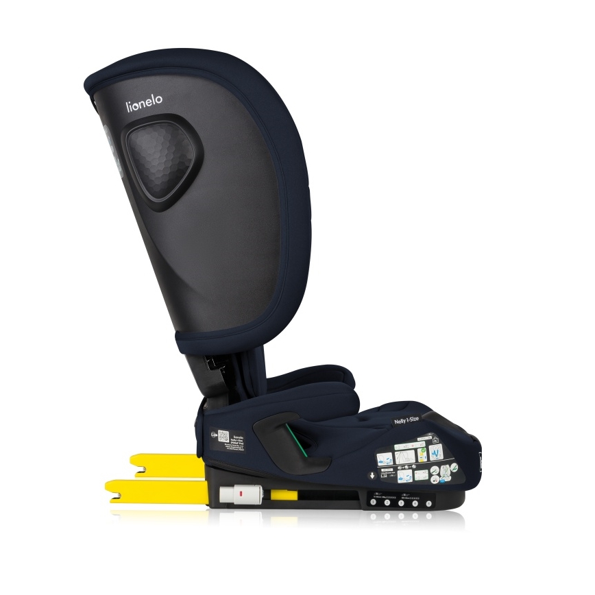 Lionelo - Hopfällbar bilbarnstol NELLY i-Size 76-150 cm Mörkblå