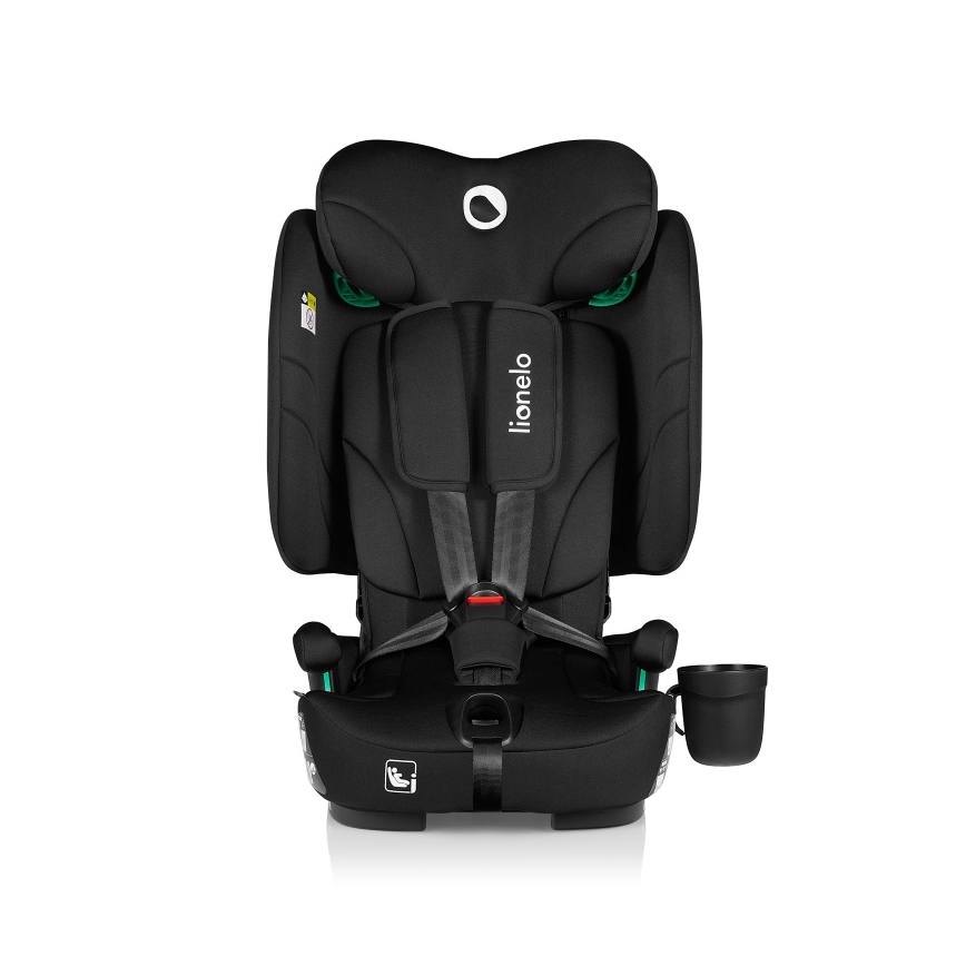 Lionelo - Hopfällbar bilbarnstol NELLY i-Size 76–150 cm Svart Carbon