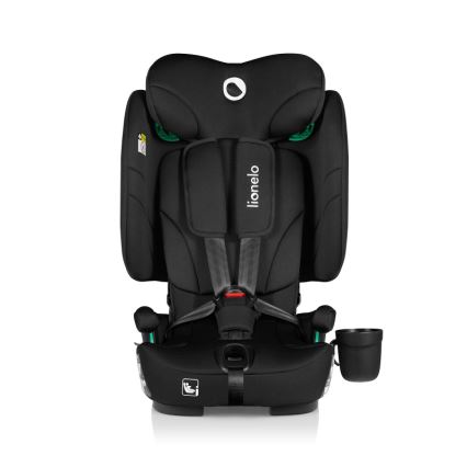 Lionelo - Hopfällbar bilbarnstol NELLY i-Size 76-150 cm svart kolfiber